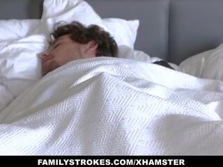 Familystrokes - Curvy Stepmom gets Fat Ass Poked by Son | xHamster