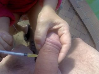 Ehefrau administers injections ein hand job & ich wichse: hd sex video 53