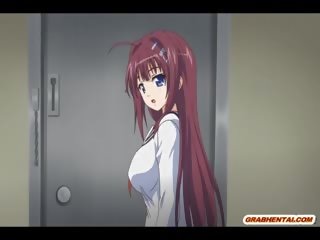 Busty Anime seductress groovy Double Penetration